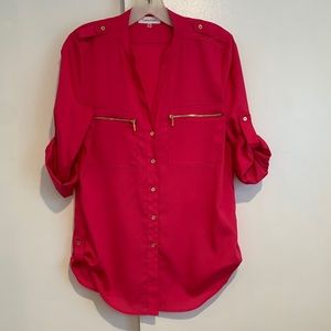 Calvin Klein pink blouse